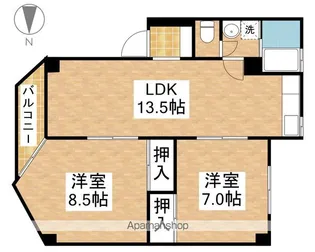 ST PLAZA ARAHATA【C2号室】の間取り