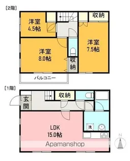 フォーアイランド【1階】の間取り
