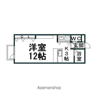 パセオ常盤C【2階】の間取り