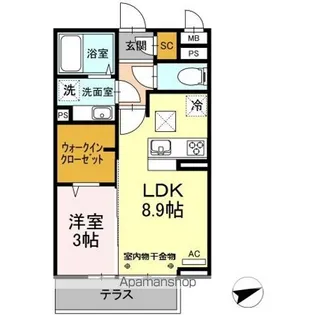 LILY GOLD【1階】の間取り