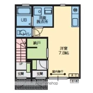 UNIR長田町【1階】の間取り