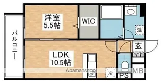 プレミアムワン【701号室】の間取り