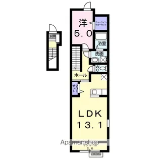 ソレアード Ⅰ【2階】の間取り