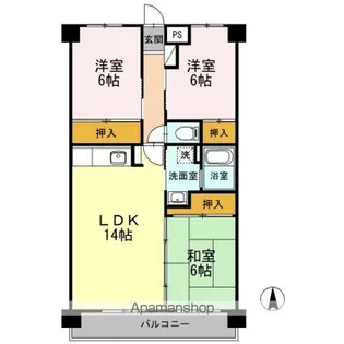 フォレストY’S【4階】の間取り