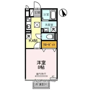 滋賀県彦根市川瀬馬場町【アパート】の間取り