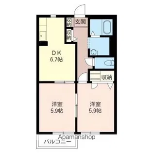 グランヒルズおゆみ野Ⅱ【2階】の間取り