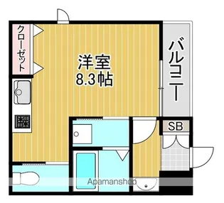 リレックス北清水【203号室】の間取り