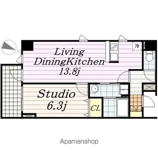 千葉県千葉市中央区新宿1丁目【マンション】の間取り