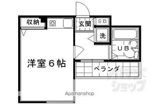 ライオンズマンション京都三条大宮【402号室】の間取り