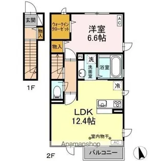 サンコート宮沢【2階】の間取り