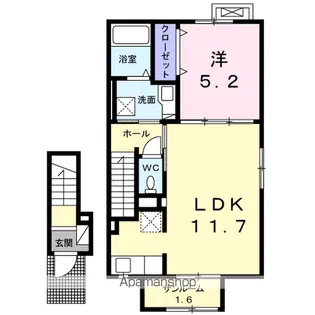 オーロモンテ.チンクエ【2階】の間取り