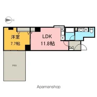 シャトー&ホテル名駅南 1st【1階】の間取り