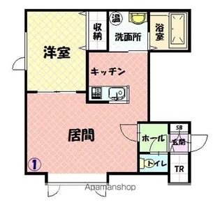 ゼロ・ワン【101号室】の間取り