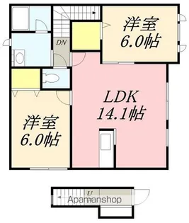 MAISON DE M【2階】の間取り