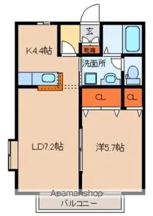 リベェール【Ⅰ101号室】の間取り