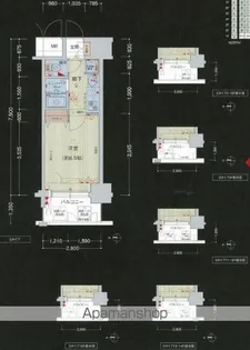 プレサンス難波リバーオアシス【1504号室】の間取り
