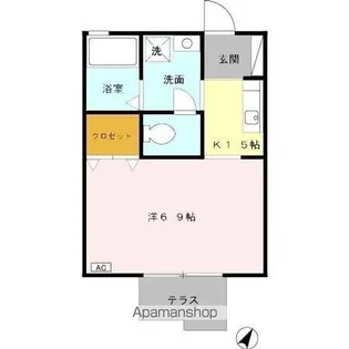 Sパセオ【1階】の間取り