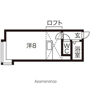 シャトーメロン【205号室】の間取り