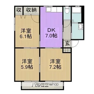 シャンティアオギA棟【2階】の間取り