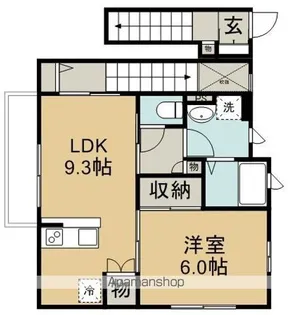 ヒサヤハウス【2階】の間取り