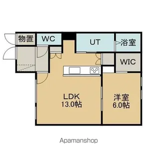 シャンドゥフルール【105号室】の間取り