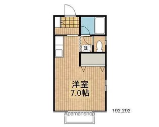 ロイヤルコート1014【202号室】の間取り