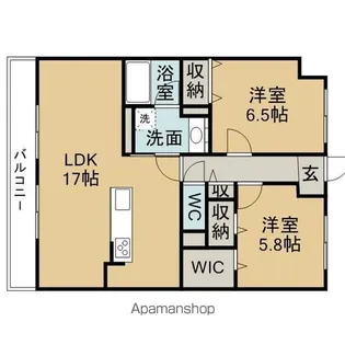 MAISON DE COEUR(メゾンドクール)【4階】の間取り