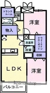 ヒルサイドスクエアⅠ【1階】の間取り