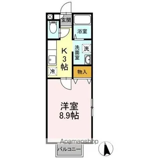 パセオプラシード神明【2階】の間取り