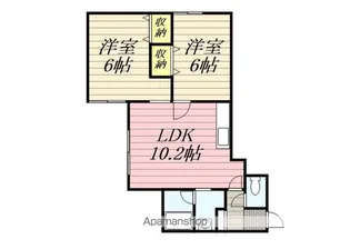 ルミエール・フィオーレ【2階】の間取り