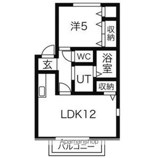シャルマン藤江【1階】の間取り