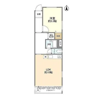 東京都中野区江原町3丁目【マンション】の間取り