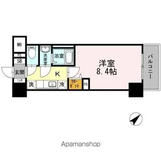JP NOIE 早稲田【6階】の間取り
