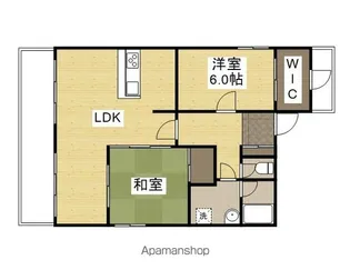 リヴァージュアメニティ住吉【6階】の間取り