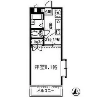 アイリス船橋【1階】の間取り