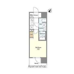 LA DOUCEUR川崎Ⅰ【9階】の間取り
