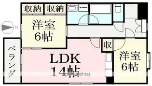 コーポサンフォーレスト【4階】の間取り