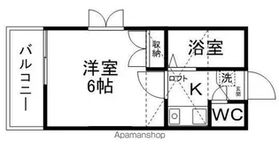 アップルハウス青山Ⅲ【201号室】の間取り