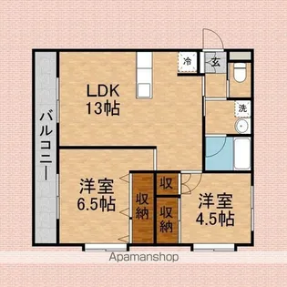サンフォレスト【306号室】の間取り
