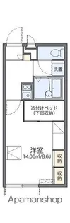 レオパレス近江八幡Ⅱ【109号室】の間取り