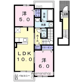 ココロン C【2階】の間取り