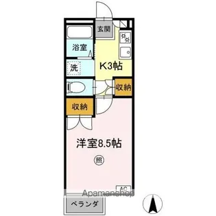 サニーヒルズ【2階】の間取り