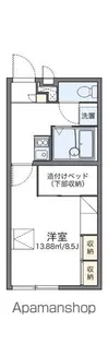 レオパレスA&K【204号室】の間取り