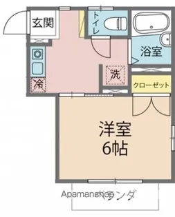 ポルシェ井土ヶ谷【204号室号室】の間取り
