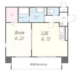 グランディール浅草【5階】の間取り