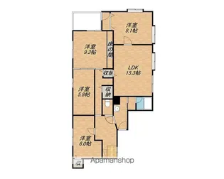 相原ハイツ【2階】の間取り