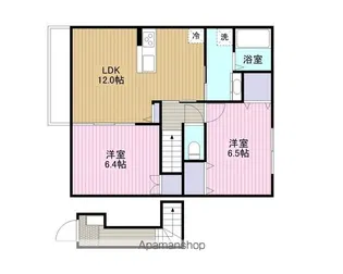 バンデハイムA棟【202号室】の間取り