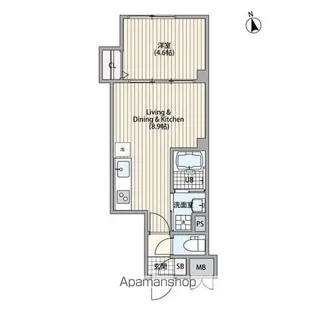 エルファーロ恵比寿【1階】の間取り