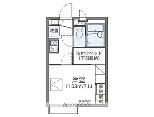 レオパレス湯島セカンド【201号室】の間取り