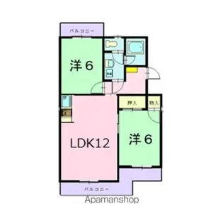 エクセルシオールⅡ【2階】の間取り